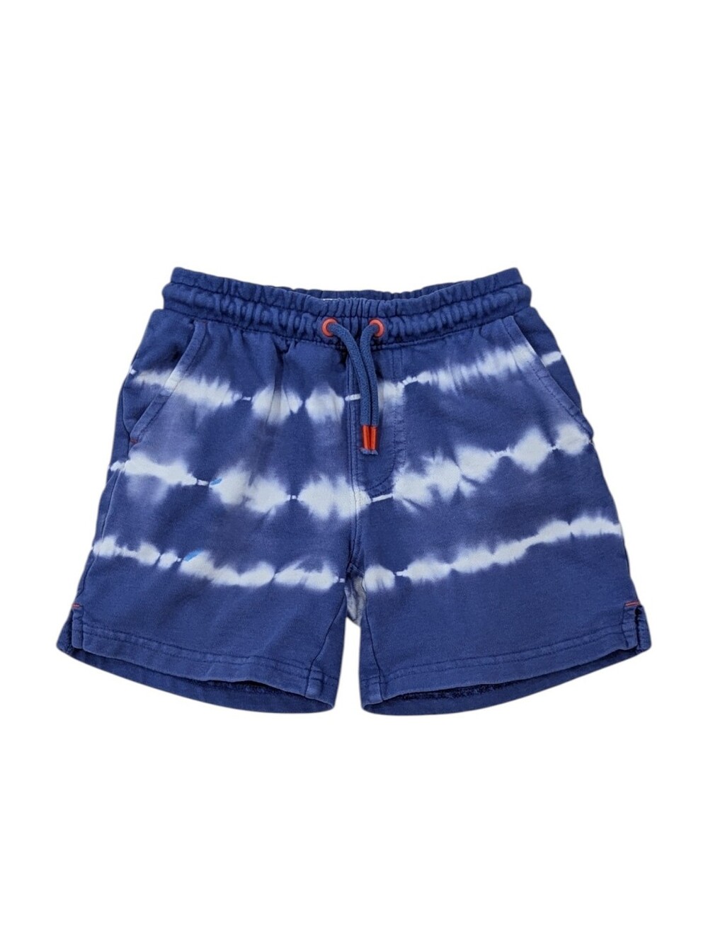 Mini Boden Kids Blue Cotton Tie Dye French Terry Shorts Toddler Boys Size 3 3T